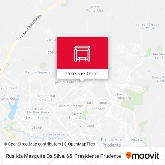 Mapa Rua Ida Mesquita Da Silva, 65