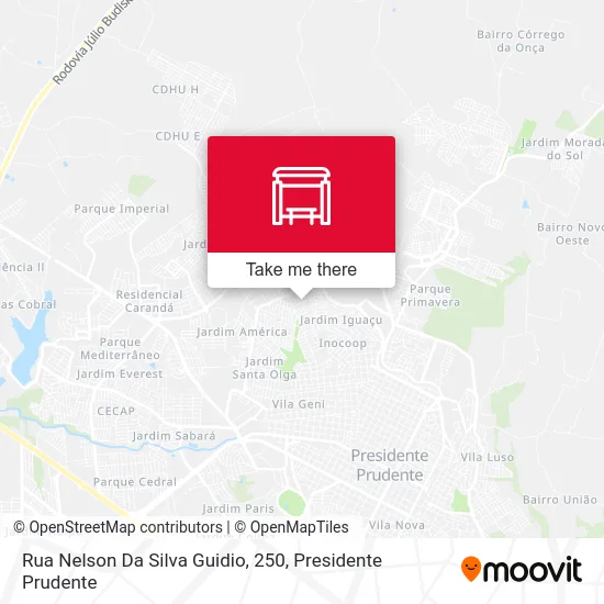 Rua Nelson Da Silva Guidio, 250 map