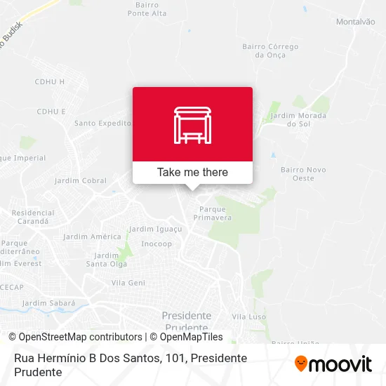 Rua Hermínio B Dos Santos, 101 map