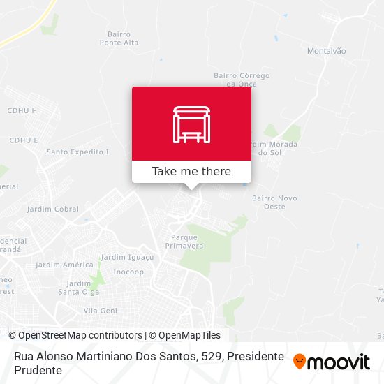 Mapa Rua Alonso Martiniano Dos Santos, 529