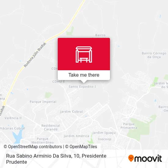 Rua Sabino Armínio Da Silva, 10 map