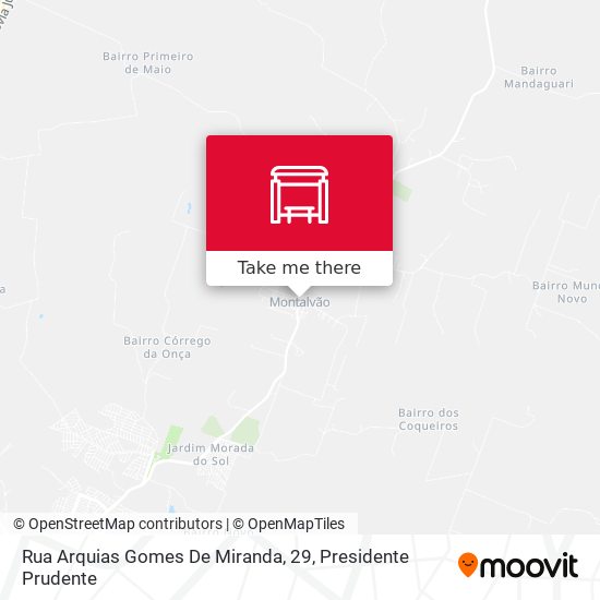 Mapa Rua Arquias Gomes De Miranda, 29