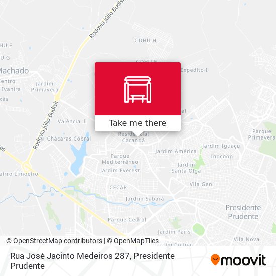 Mapa Rua José Jacinto Medeiros 287