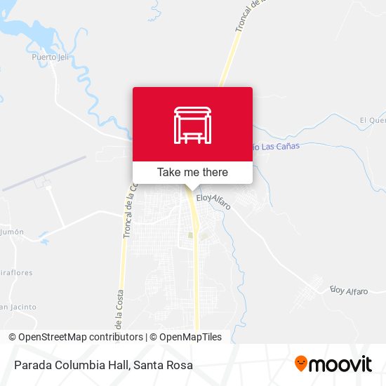 Parada Columbia Hall map