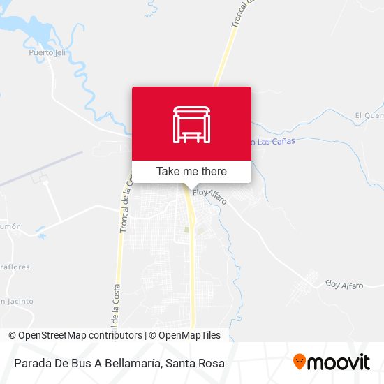 Mapa de Parada De Bus A Bellamaría