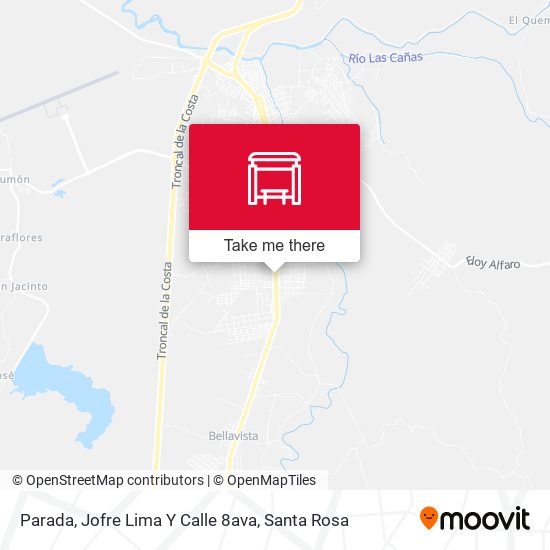 Mapa de Parada, Jofre Lima Y Calle 8ava