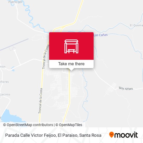 Mapa de Parada Calle Victor Feijoo, El Paraiso