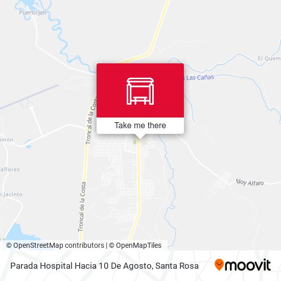 Parada Hospital Hacia 10 De Agosto map