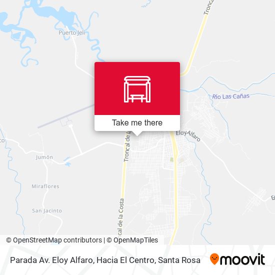 Mapa de Parada Av. Eloy Alfaro, Hacia El Centro