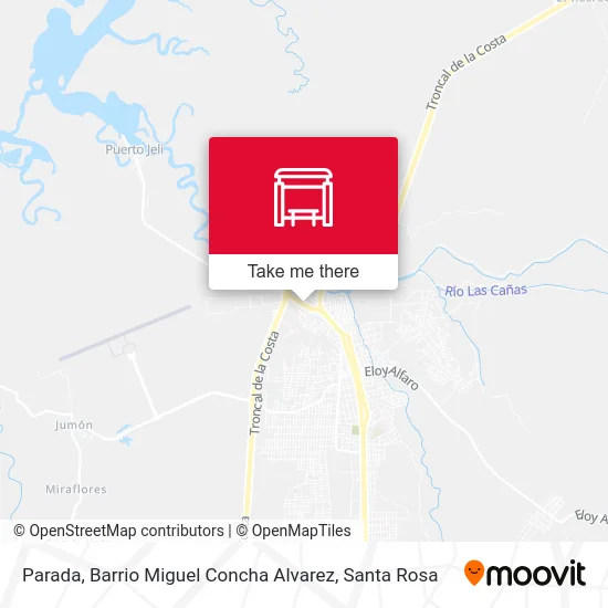 Parada, Barrio Miguel Concha Alvarez map