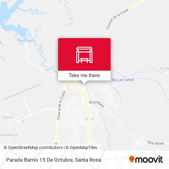Mapa de Parada Barrio 15 De Octubre