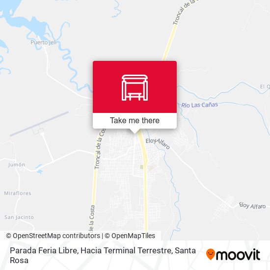Parada Feria Libre, Hacia Terminal Terrestre map
