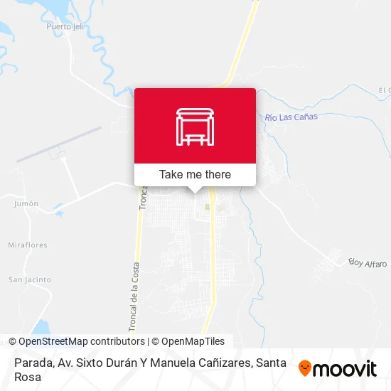 Mapa de Parada, Av. Sixto Durán Y Manuela Cañizares