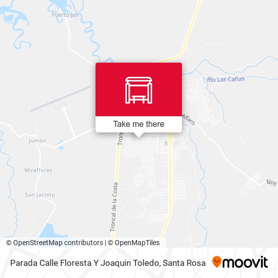 Mapa de Parada Calle Floresta Y Joaquin Toledo