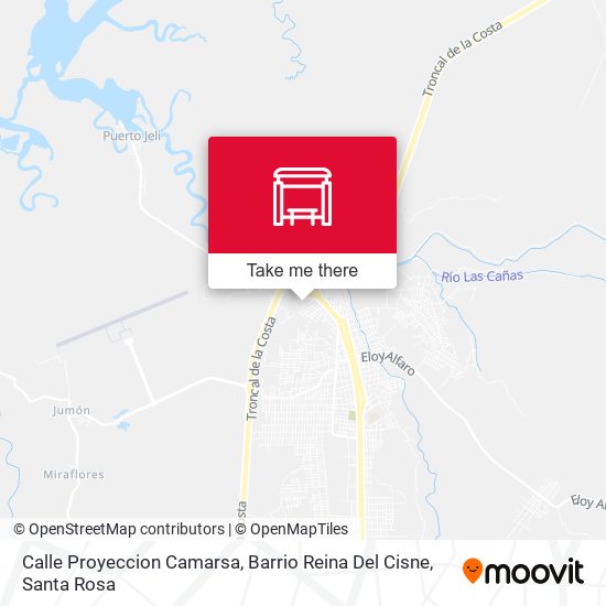 Mapa de Calle Proyeccion Camarsa, Barrio Reina Del Cisne