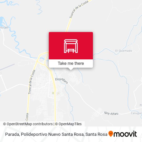 Mapa de Parada, Polideportivo Nuevo Santa Rosa