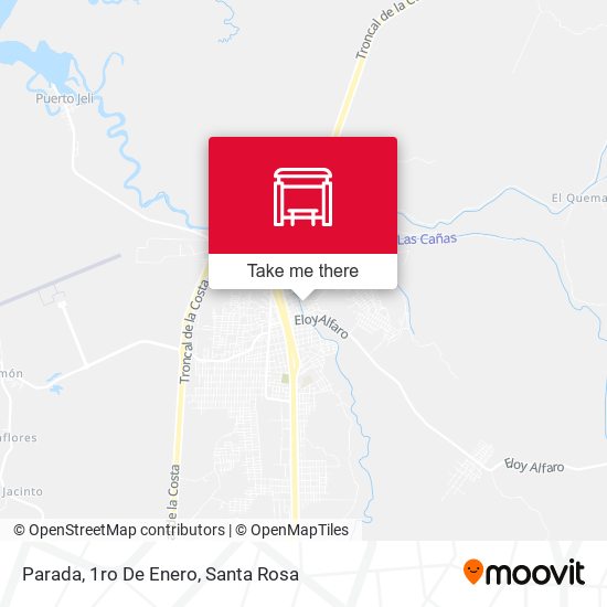 Mapa de Parada, 1ro De Enero