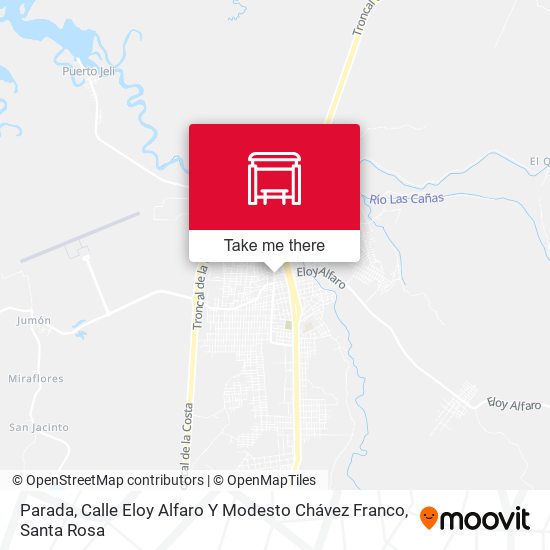Mapa de Parada, Calle Eloy Alfaro Y Modesto Chávez Franco