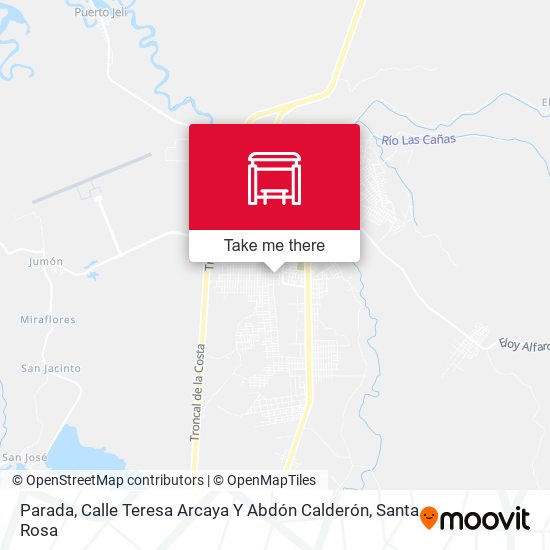 Mapa de Parada, Calle Teresa Arcaya Y Abdón Calderón