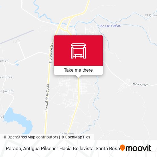 Mapa de Parada, Antigua Pilsener Hacia Bellavista