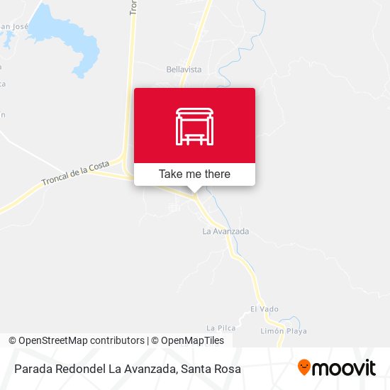 Parada Redondel La Avanzada map