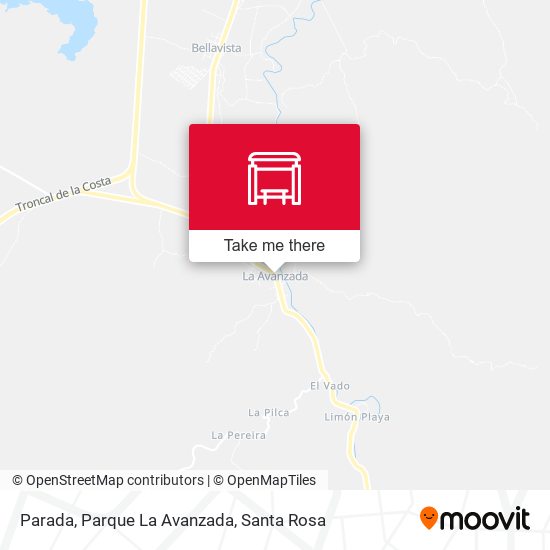 Mapa de Parada, Parque La Avanzada