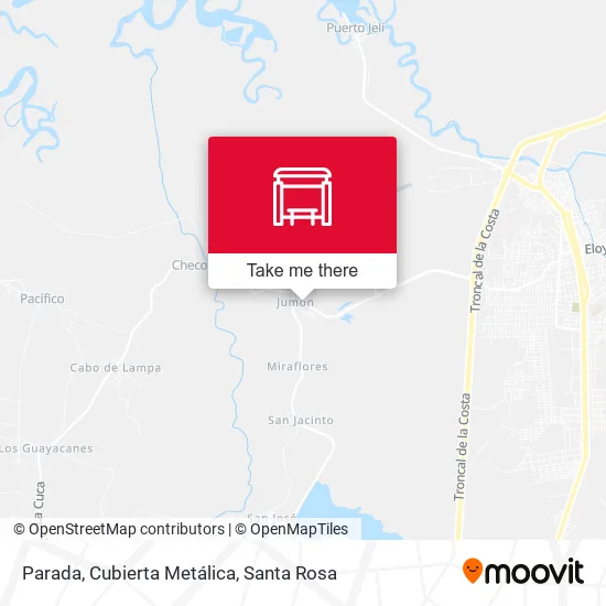 Mapa de Parada, Cubierta Metálica