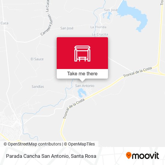 Parada Cancha San Antonio map