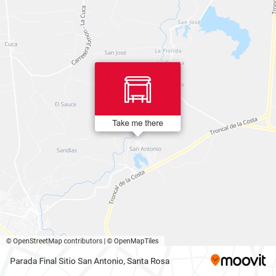Mapa de Parada Final Sitio San Antonio