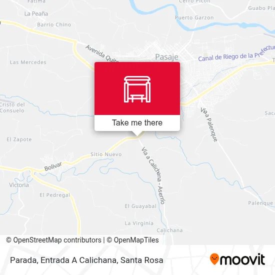 Parada, Entrada A Calichana map