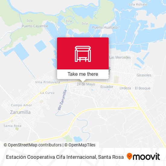 Estación Cooperativa Cifa Internacional map
