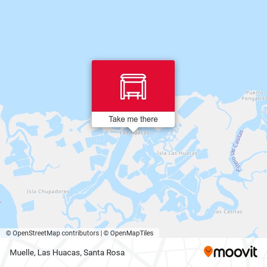 Mapa de Muelle, Las Huacas