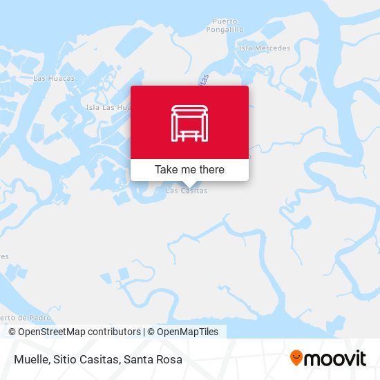 Mapa de Muelle, Sitio Casitas