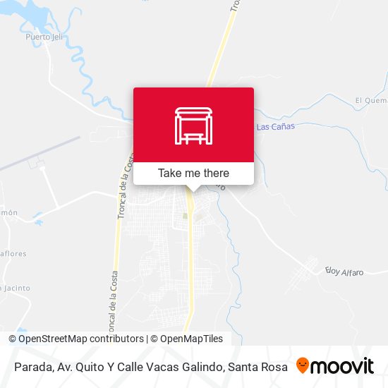 Parada, Av. Quito Y Calle Vacas Galindo map