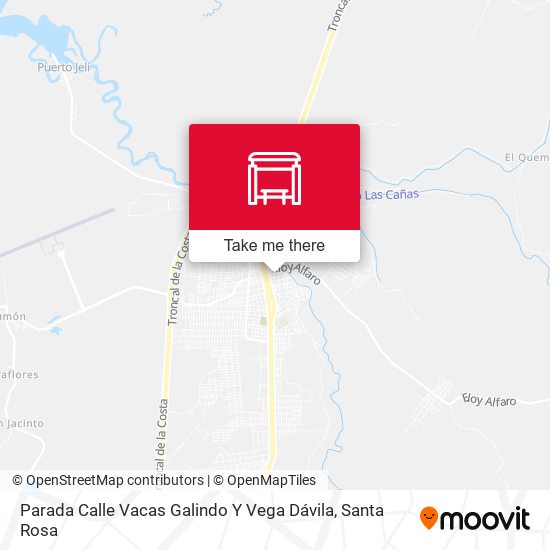 Mapa de Parada Calle Vacas Galindo Y Vega Dávila
