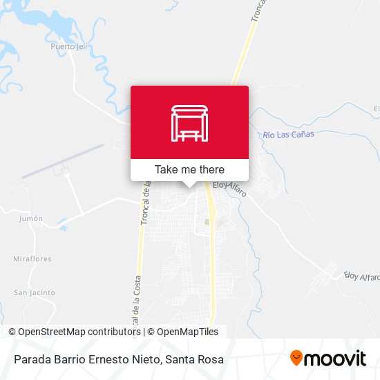 Parada Barrio Ernesto Nieto map