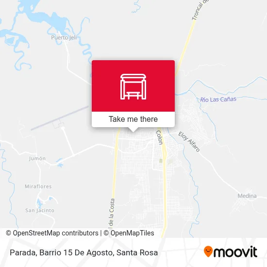 Parada, Barrio 15 De Agosto map