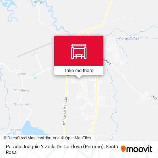 Mapa de Parada Joaquin Y Zoila De Córdova (Retorno)