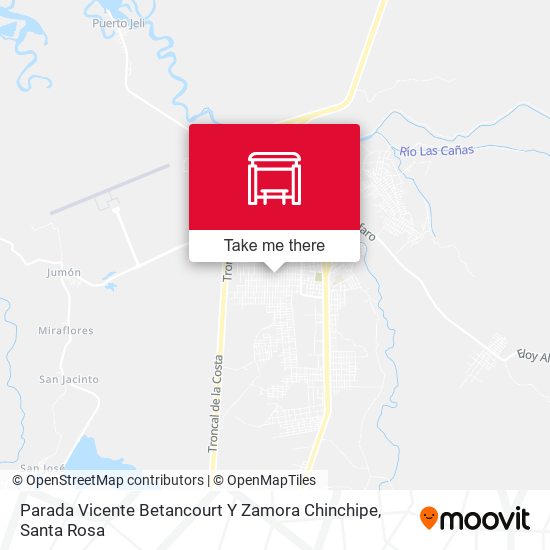 Mapa de Parada Vicente Betancourt Y Zamora Chinchipe