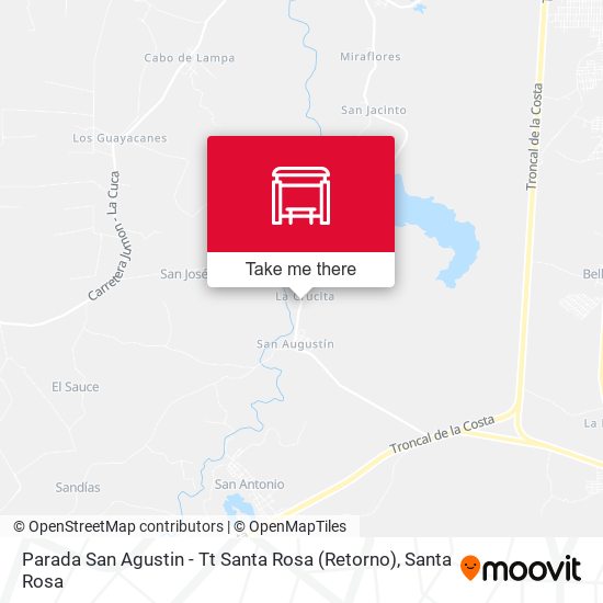 Parada San Agustin - Tt Santa Rosa (Retorno) map