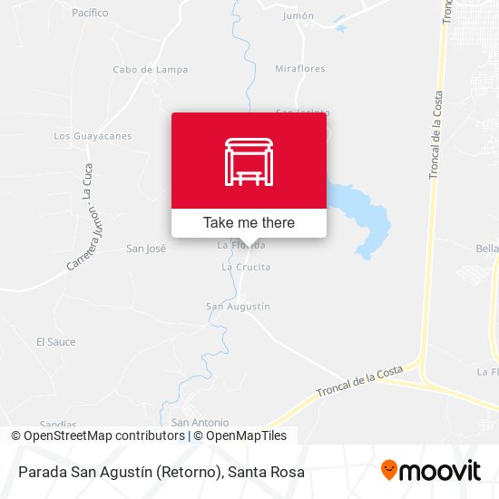 Parada San Agustín (Retorno) map