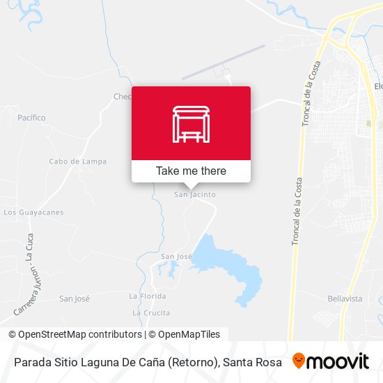 Parada Sitio Laguna De Caña (Retorno) map