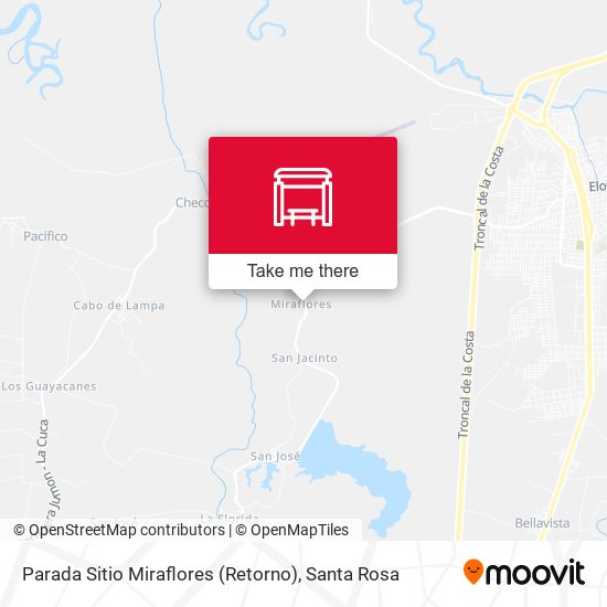 Parada Sitio Miraflores (Retorno) map