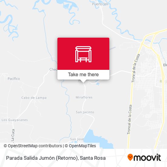 Mapa de Parada Salida Jumón (Retorno)