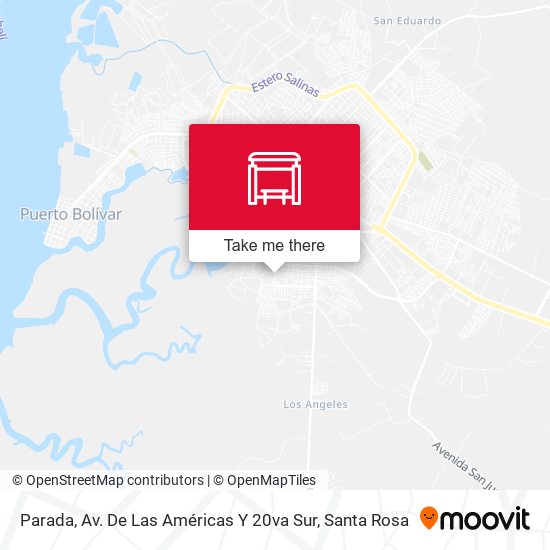 Mapa de Parada, Av. De Las Américas Y 20va Sur