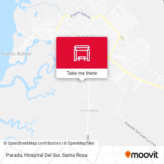 Mapa de Parada, Hospital Del Sur