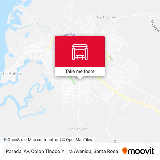 Mapa de Parada, Av. Colón Tinoco Y 1ra Avenida