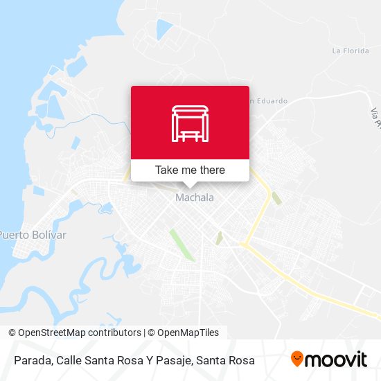Mapa de Parada, Calle Santa Rosa Y Pasaje