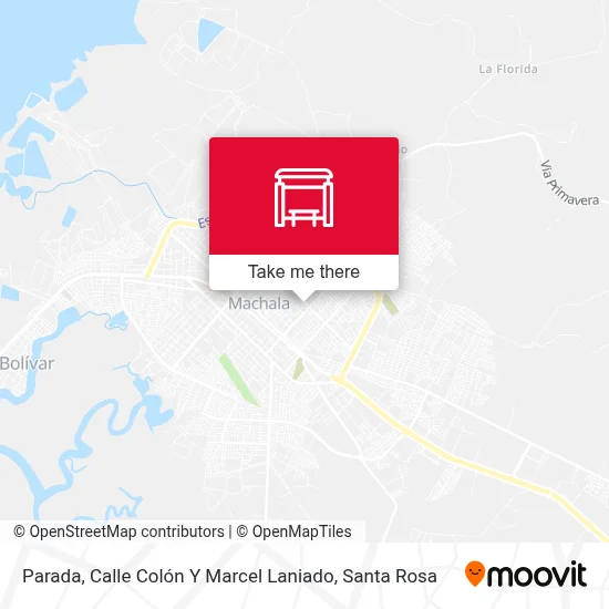 Mapa de Parada, Calle Colón Y Marcel Laniado