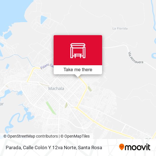 Parada, Calle Colón Y 12va Norte map